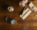 weed paraphernalias on top of wooden table